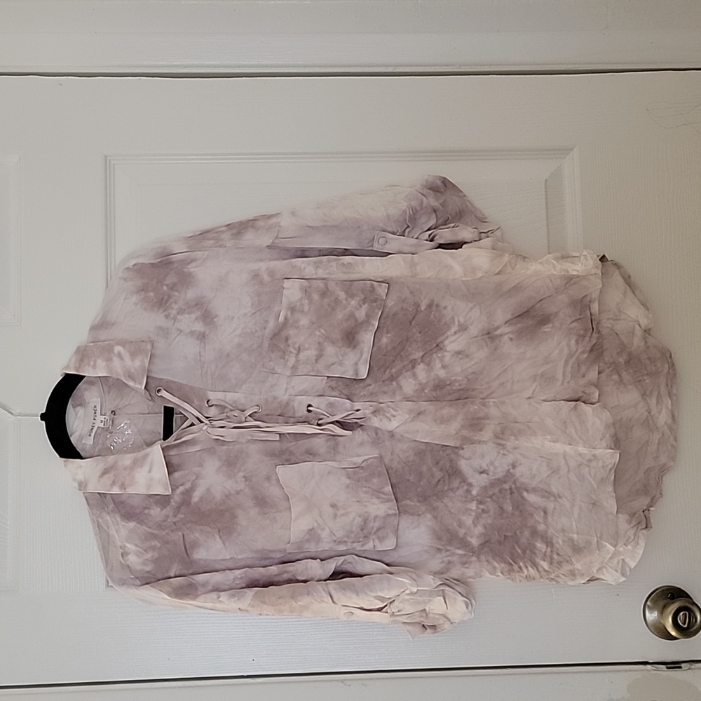 Tan tie dye Blouse